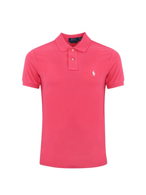 Polo due bottoni con logo rosa POLO RALPH LAUREN | 710795080012